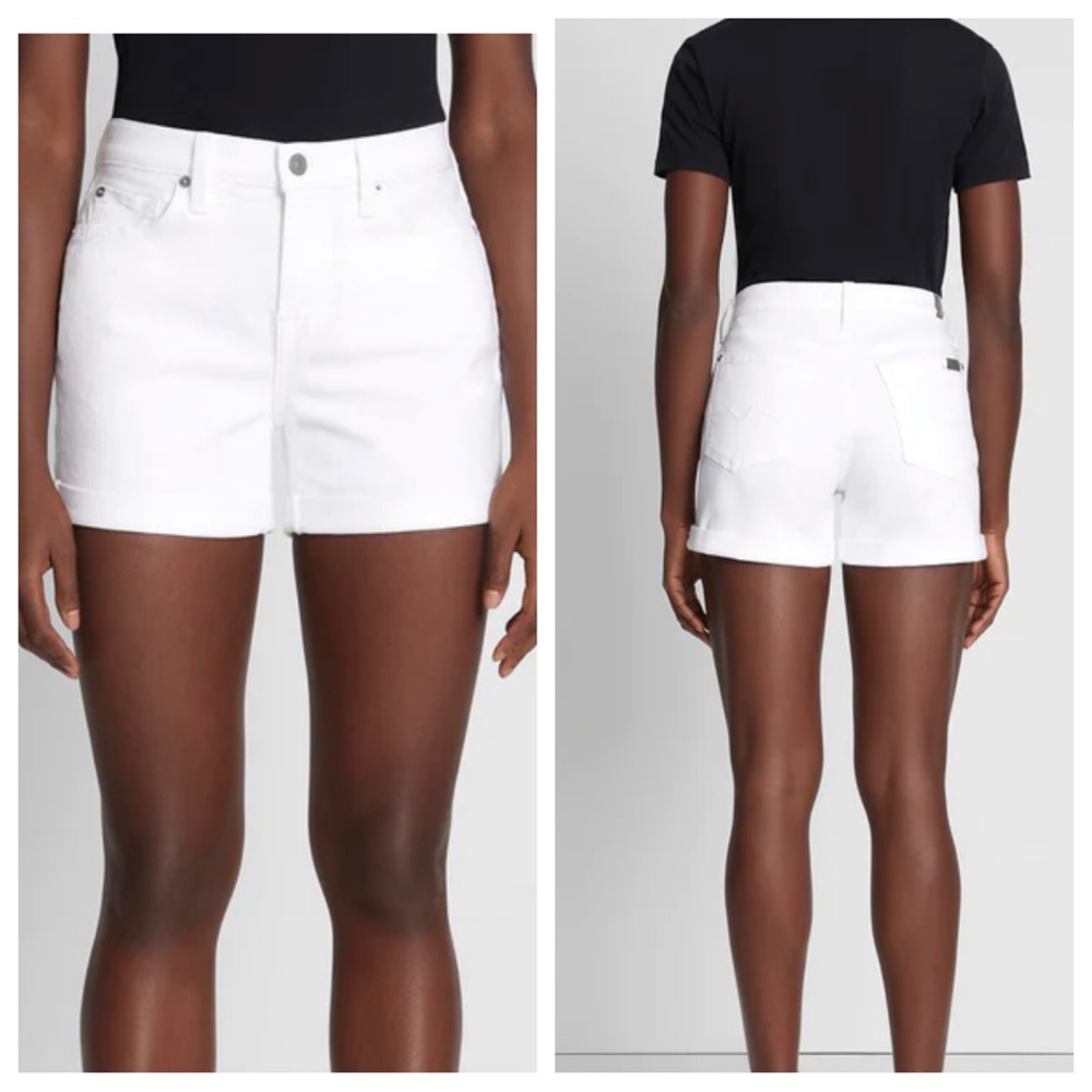 7 for all Mankind Broken Twill Roll Shorts